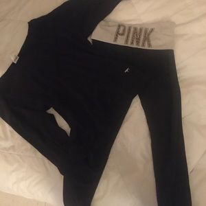 PINK SHIRT and PINK YOGA PANTS
